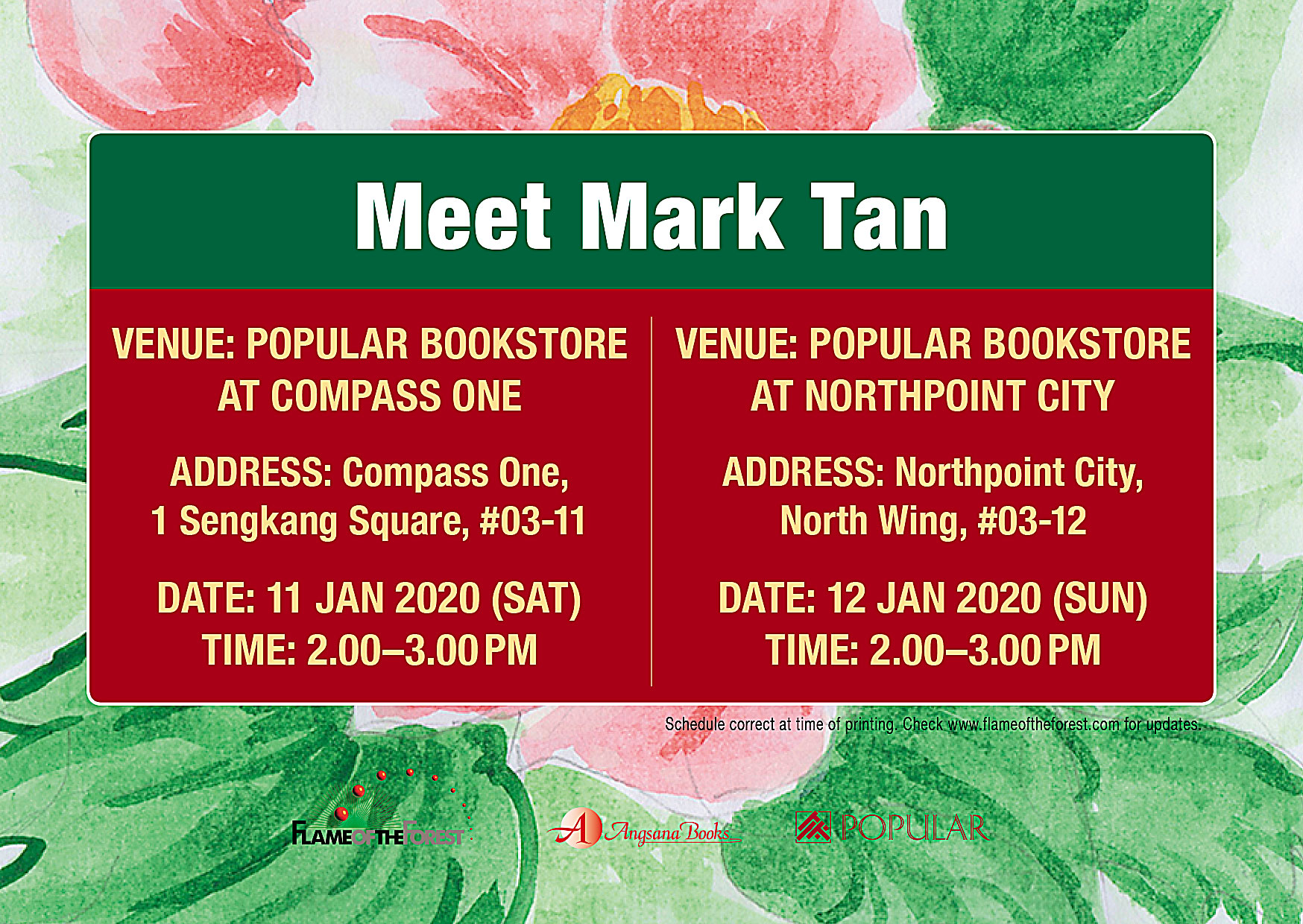 MARK TAN EVENTS